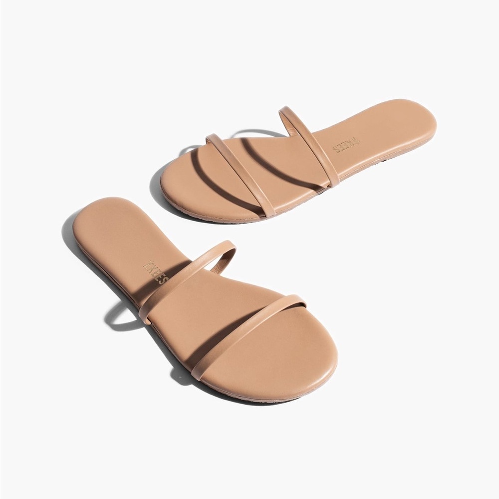 TKEES Gemma Double Strap Women's Classic Tan Sandals Size 9